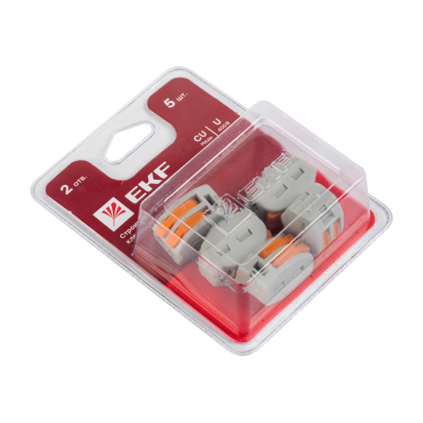 Клемма СМК 222-412 блистер (5шт) EKF