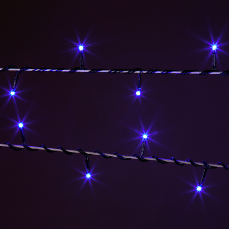Гирлянда нить 10м IP20 (400-002 голубой) Eurosvet