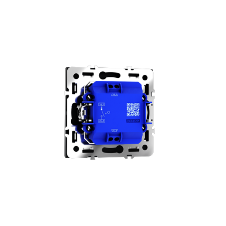 Выключатель встраиваемый Voltum S70 одноклавишный 10А, (графит)