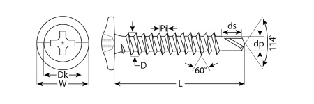 Саморезы ПШМ-С со сверлом для листового металла, 25 х 4.2 мм, 400 шт, RAL-3005 темно-красный, ЗУБР