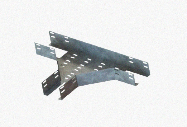 Лоток тройниковый перфорированный ОТ 100х100 УТ1,5, горячее цинкование, S1,0