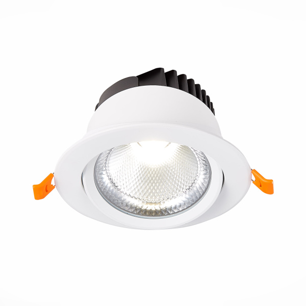 Светильник встраиваемый Белый LED 1*15Вт 3000К 1 125Lm Ra80 24° IP20 D109xH65 220-240В ST211.538.15.24 ST LUCE