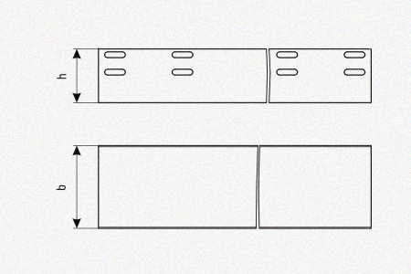 Лоток глухой ЛМГ 400х100х3000 УХЛ1, горячее цинкование S1,5