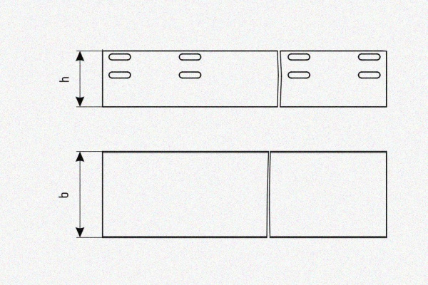 Лоток глухой ЛМГ 400х100х3000 УХЛ1, горячее цинкование S1,5