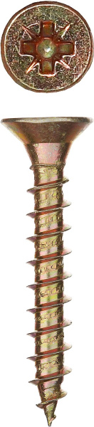 Саморезы СУ-Ж универсальные, 45 х 6.0 мм, 150 шт, желтый цинк, ЗУБР