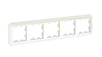ATLASDESIGN ANTIQUE 5-постовая РАМКА, универсальная, ЖЕМЧУГ Schneider Electric