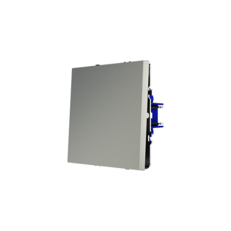 Перекрестный переключатель встраиваемый Voltum S70 одноклавишный 10А, (сталь)