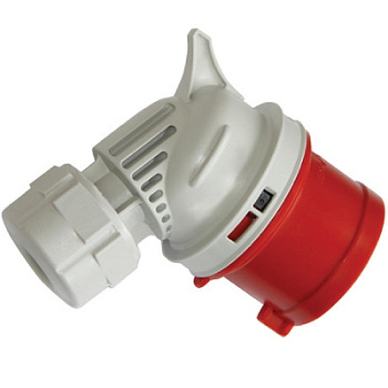 Вилка кабельная угловая IP44 16A 2P+E 230В DKC