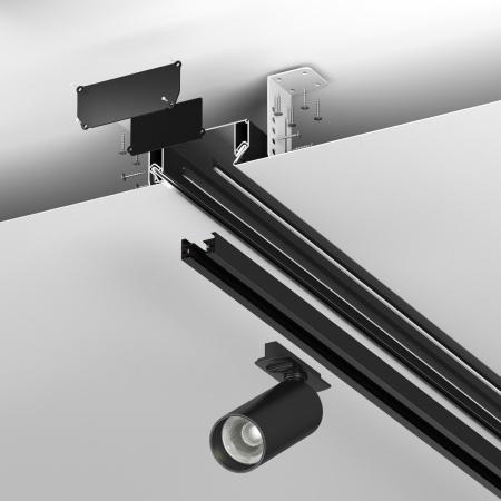 Алюминиевый профиль ниши скрытого монтажа в натяжной потолок 99x40 Черный (ALM-9940-SC-B-2M) Technical Maytoni