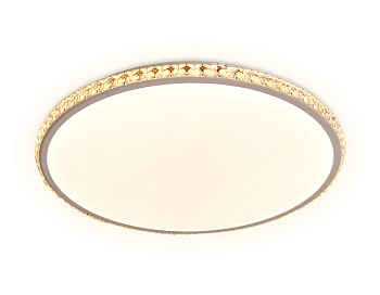 Потолочный светодиодный светильник с пультом FF70 WH белый (48W 3000-6400K)+(20W 3000K) D400*60 (ПДУ ИК) Ambrella Light