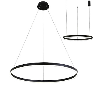 Подвес Тор черный d80 h150 Led 45W (4000K) 2 типа крепления Kink Light