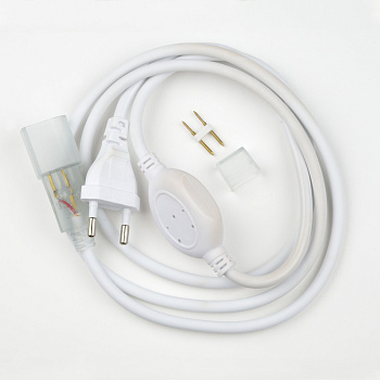 Провод электрический для светодиодных лент ULS-N21 NEON 220В, 8x16мм, 2 контакта.