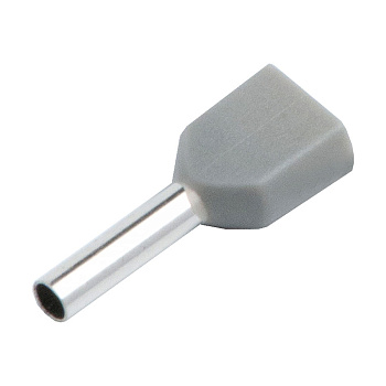 Наконечник-гильза НГИ2 GNGI-E2-2x4-12 Серый, 100 штук General