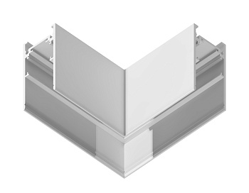 Коннектор угловой для накладного шинопровода Magnetic GL3369 WH белый 85*85*H53.7 Ambrella Light