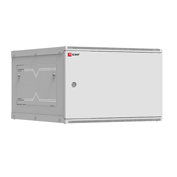 Шкаф телекоммуникационный настенный разборный 6U (600х650) дверь металл, Astra серия PROxima EKF