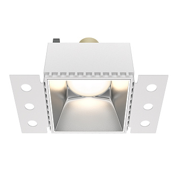 Встраиваемый светильник 1*GU10 20Вт Матовое Серебро IP20 Downlight DL051-01-GU10-SQ-WS Technical Maytoni