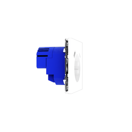 Розетка встраиваемая Voltum S70 с заземлением и защитными шторками, 16А, с USB, A+C, (белый глянцевый)