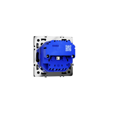 Розетка встраиваемая Voltum S70 с заземлением и защитными шторками, 16А, с USB, A+C, (черный матовый