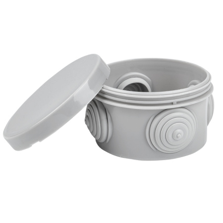 Коробка распределительная КМР-040-039 с крышкой наружная (85х40) 4 мембранных ввода IP54 розничный стикер PROxima EKF