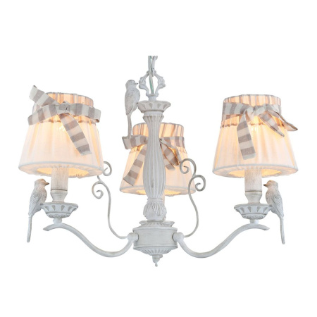 Люстра 3*E14 40Вт Белый Антик IP20 Bird ARM013-03-W Maytoni