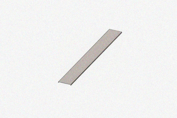 Крышка лотка КЛ 50х3000 УT1,5, горячее цинкование, S1,2