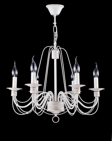 Люстра 6*E14 60Вт Белый с Золотом IP20 Velia FR2046-PL-06-WG Freya