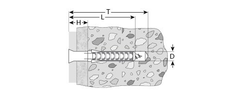 Дюбель рамный нейлоновый, в комплекте с оцинкованным шурупом, шлиц Pz, 10 x 100 мм, 50 шт, Профессионал ЗУБР фото 2