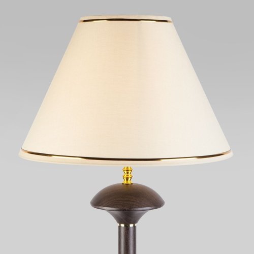 Напольный светильник с абажуром 1*E27 40Вт золотой, коричневый IP20 Lorenzo (01086/1 венге) Eurosvet фото 2