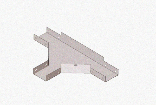 Лоток тройниковый глухой ОТГ 400х80 УТ1,5, окрашенный, S1,0
