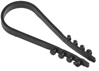 Дюбель-хомут 19-25мм нейлон черный (100шт) IEK