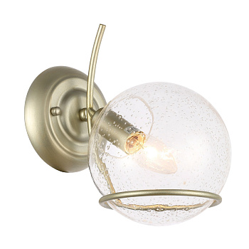 Бра Шампань/Прозрачный,С пузырьками воздуха E14 1*40Вт SL1136.201.01 EVOLUCE