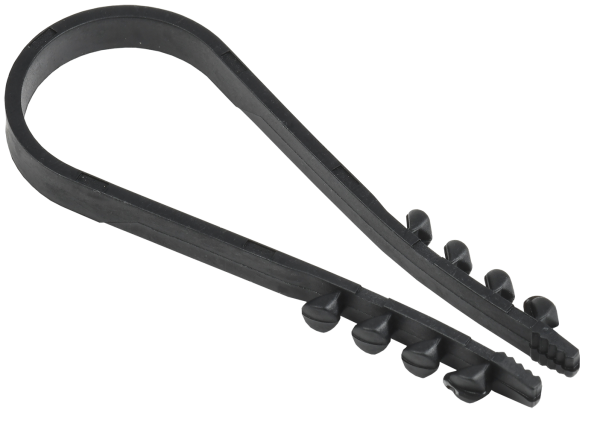 Дюбель-хомут 19-25мм нейлон черный (100шт) IEK