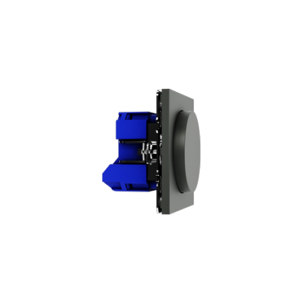 Светорегулятор встраиваемый Voltum S70 поворотно-нажимной 600 Вт, (титан)