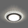 Св-к встр.с белой LED подсветкой Feron CD4036 потолочный GX53 без лампы, прозр., хром