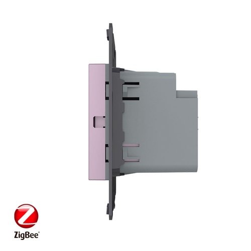 Одноклавишный сенсорный выключатель ZigBee Module, цвет розовый (механизм) Livolo фото 3