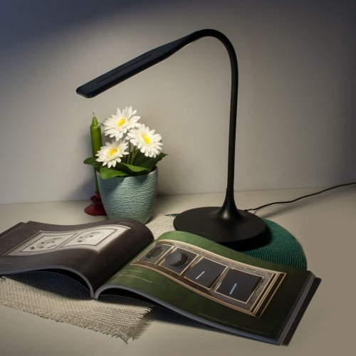 Светодиодная настольная лампа черный IP20 (80422/1 черный) Eurosvet фото 2