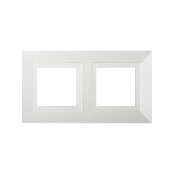 Рамка из металла, "Avanti", белая, 2 поста (4 мод.) DKC