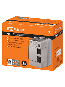 Контактор КМН22560 25А в оболочке с индикатором Ue=220В/АС3 IP54 TDM