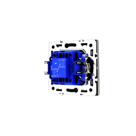 Перекрестный переключатель встраиваемый Voltum S70 одноклавишный 10А, (кашемир)