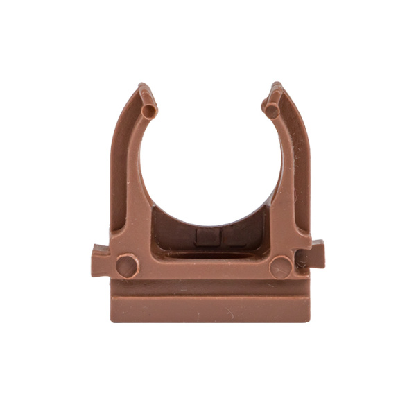 Крепеж-клипса d25 мм (10 шт) темное дерево EKF-Plast