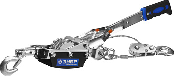 Лебедка ручная рычажная "Профессионал", тросовая, 4 т, 3 м, в сумке ЗУБР