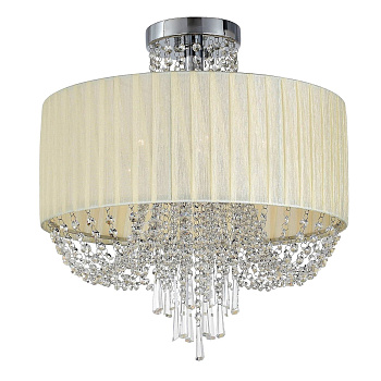 Люстра потолочная Хром/Слоновая кость, Прозрачный E14 8*40Вт SL892.502.08 ST LUCE
