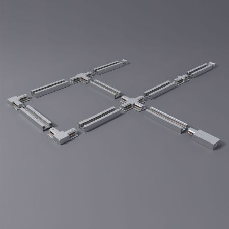 Коннектор прямой для однофазного шинопровода серебряный IP20 (a050063) Elektrostandard