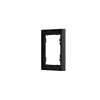 Рамка пластиковая Voltum S70 на 1 пост, (черный матовый)