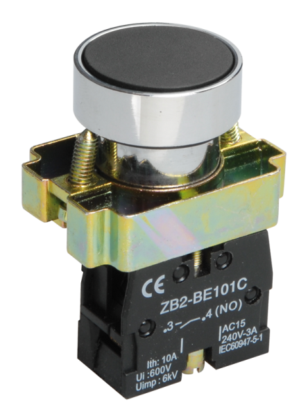 Кнопка управления LAY5-BA21 без подсветки черная 1з IEK