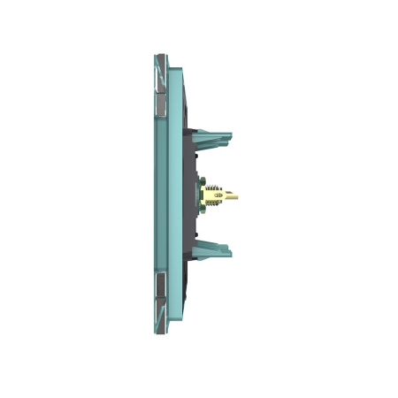 Розетка видео RCA "тюльпан" Зеленая Livolo