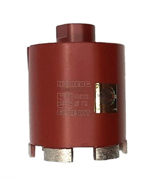Коронка алмазная 72 мм Industrial Laser Micro Hit HI822 Hilberg