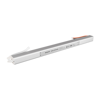 03-184 Блок питания 24В, 60Вт, 200-264В, 2,5А, IP20, алюм., 312х18х18, ультратонкий, серебро Apeyron