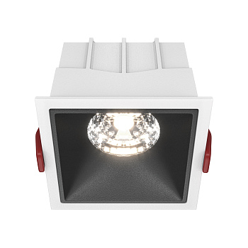 Встраиваемый светильник LED 15Вт Бело-черный IP20 Downlight DL043-01-15W4K-SQ-WB Technical Maytoni