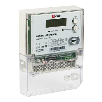Счётчик электрической энергии трехфазный многотарифный SKAT 315E/0,5S-5(7,5) TIRP PROxima EKF
